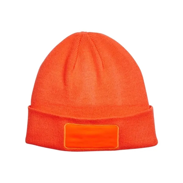 Big Accessories Patch Beanie - Big Accessories Patch Beanie - Image 4 of 6