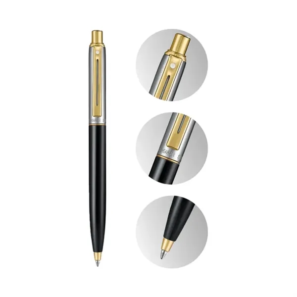 SHEAFFER® Sentinel 335 Glossy Black Gold Trim Ballpoint Pen - SHEAFFER® Sentinel 335 Glossy Black Gold Trim Ballpoint Pen - Image 6 of 6
