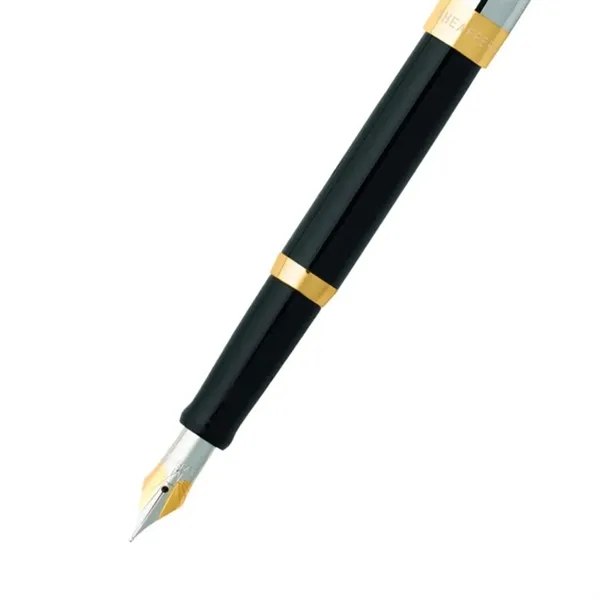 SHEAFFER® SAGARIS Gloss Black Gold Tone Trim Fountain Pen - SHEAFFER® SAGARIS Gloss Black Gold Tone Trim Fountain Pen - Image 2 of 7