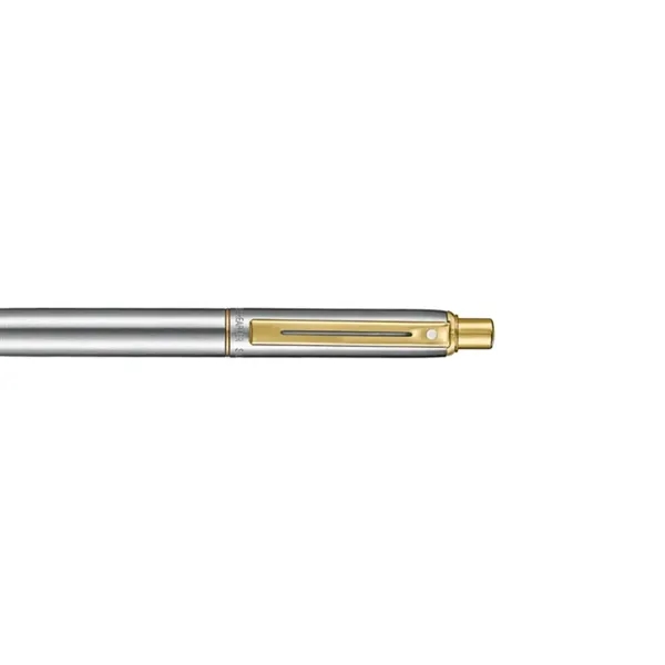 SHEAFFER® Sentinel 333Brushed Chrome Gold Trim Ballpoint Pen - SHEAFFER® Sentinel 333Brushed Chrome Gold Trim Ballpoint Pen - Image 5 of 6