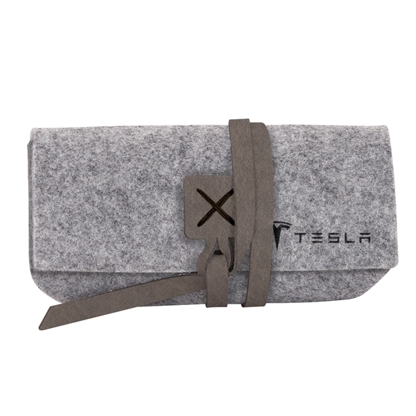Custom SIERRA Felt Sunglass Case
