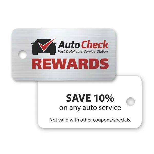 Plastic Rectangle Keytag - Plastic Rectangle Keytag - Image 0 of 1