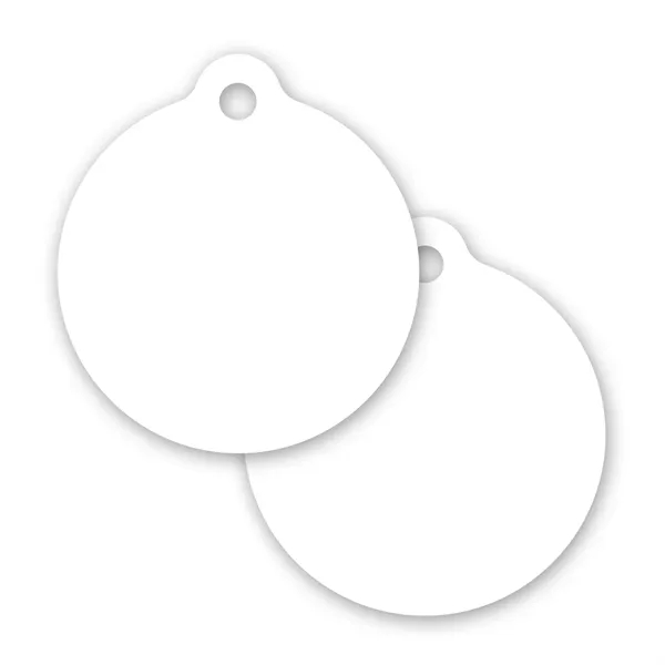 Plastic Circle Keytag - Plastic Circle Keytag - Image 1 of 1