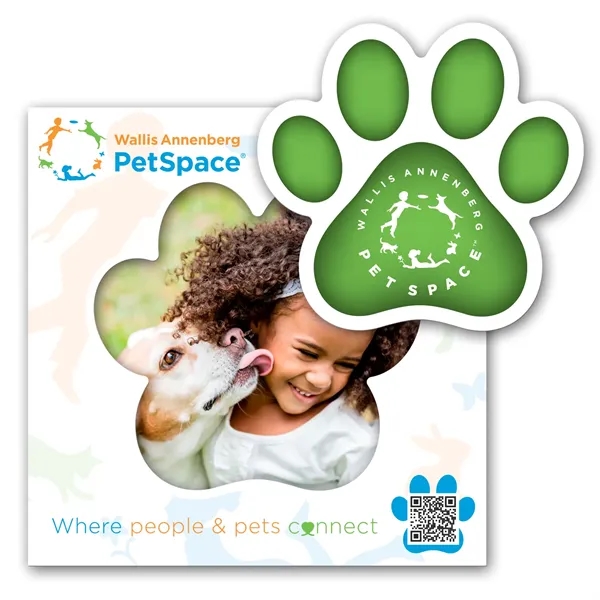 Paw Print Punch Out Picture Frame Magnet - Paw Print Punch Out Picture Frame Magnet - Image 0 of 1