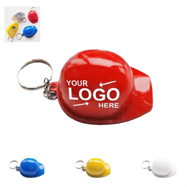 Safety Helmet Bottle Opener Keychain - Safety Helmet Bottle Opener Keychain - Image 0 of 5