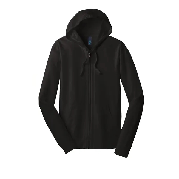 District® Young Men's Jersey Full-Zip Hoodie - District® Young Men's Jersey Full-Zip Hoodie - Image 2 of 5
