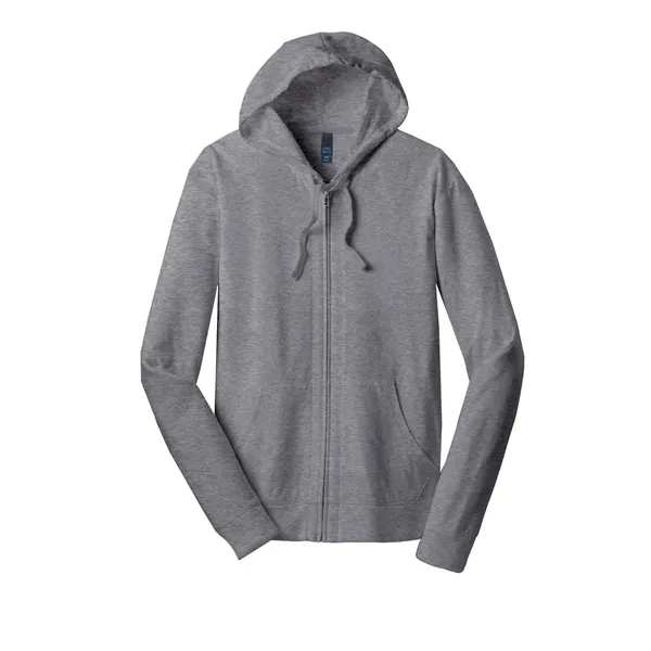 District® Young Men's Jersey Full-Zip Hoodie - District® Young Men's Jersey Full-Zip Hoodie - Image 4 of 5