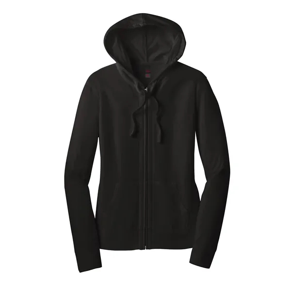 District® Juniors' Jersey Full-Zip Hoodie - District® Juniors' Jersey Full-Zip Hoodie - Image 2 of 5
