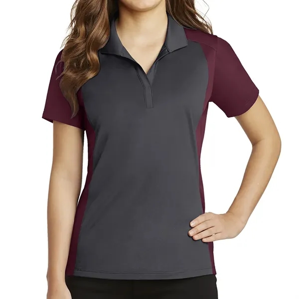 Sport-Tek® Ladies' Colorblock Micropique Sport-Wick® Polo - Sport-Tek® Ladies' Colorblock Micropique Sport-Wick® Polo - Image 3 of 32