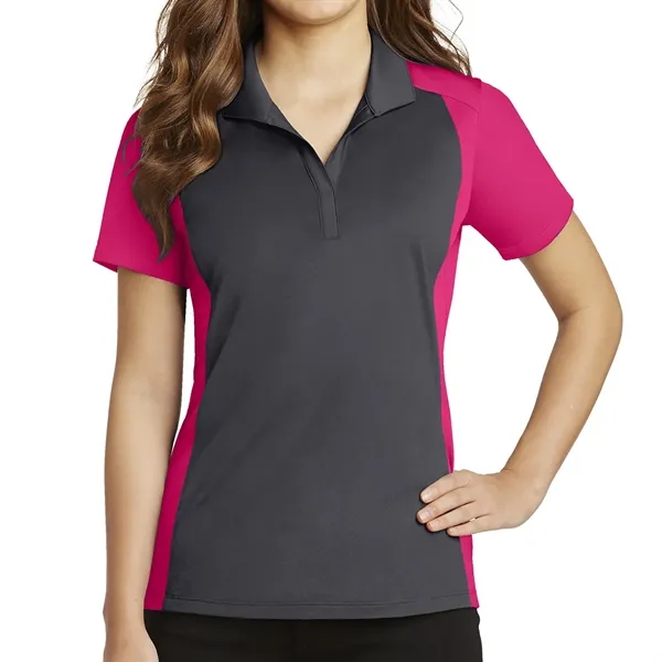 Sport-Tek® Ladies' Colorblock Micropique Sport-Wick® Polo - Sport-Tek® Ladies' Colorblock Micropique Sport-Wick® Polo - Image 4 of 32