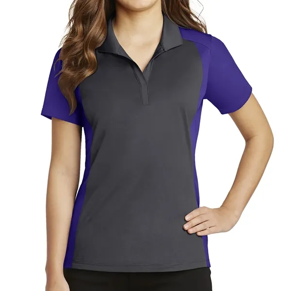 Sport-Tek® Ladies' Colorblock Micropique Sport-Wick® Polo - Sport-Tek® Ladies' Colorblock Micropique Sport-Wick® Polo - Image 5 of 32
