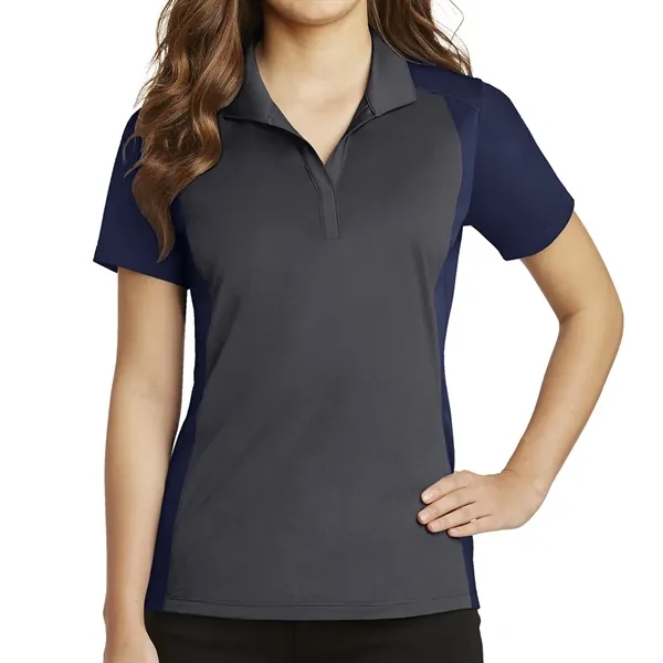 Sport-Tek® Ladies' Colorblock Micropique Sport-Wick® Polo - Sport-Tek® Ladies' Colorblock Micropique Sport-Wick® Polo - Image 6 of 32