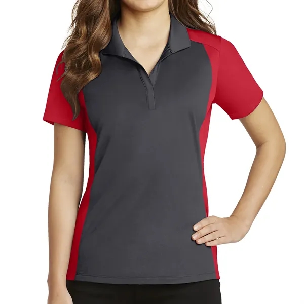 Sport-Tek® Ladies' Colorblock Micropique Sport-Wick® Polo - Sport-Tek® Ladies' Colorblock Micropique Sport-Wick® Polo - Image 7 of 32