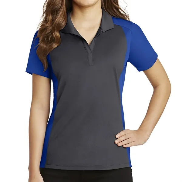 Sport-Tek® Ladies' Colorblock Micropique Sport-Wick® Polo - Sport-Tek® Ladies' Colorblock Micropique Sport-Wick® Polo - Image 8 of 32