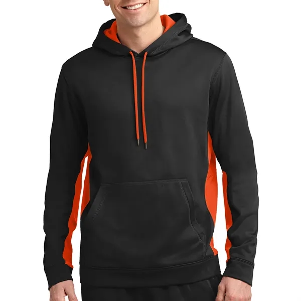 Sport-Tek® Sport-Wick® Fleece Colorblock Hooded Pullover - Sport-Tek® Sport-Wick® Fleece Colorblock Hooded Pullover - Image 3 of 11