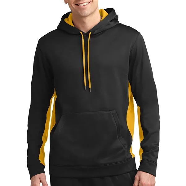 Sport-Tek® Sport-Wick® Fleece Colorblock Hooded Pullover - Sport-Tek® Sport-Wick® Fleece Colorblock Hooded Pullover - Image 7 of 11