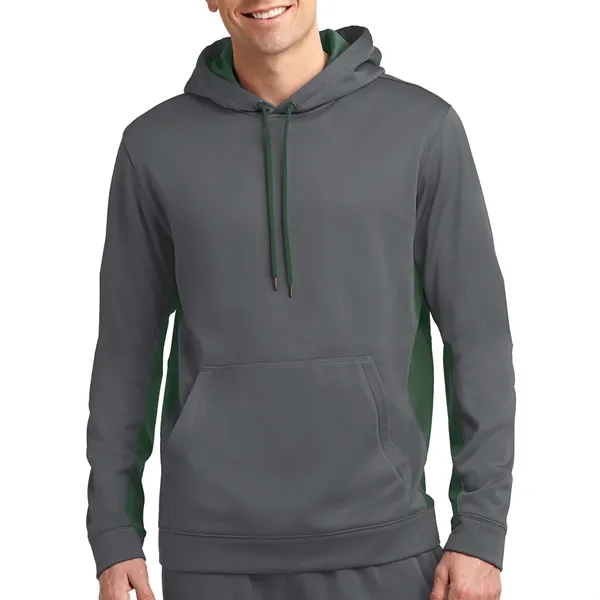 Sport-Tek® Sport-Wick® Fleece Colorblock Hooded Pullover - Sport-Tek® Sport-Wick® Fleece Colorblock Hooded Pullover - Image 8 of 11