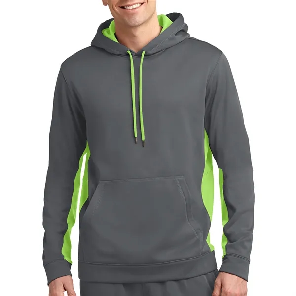 Sport-Tek® Sport-Wick® Fleece Colorblock Hooded Pullover - Sport-Tek® Sport-Wick® Fleece Colorblock Hooded Pullover - Image 9 of 11
