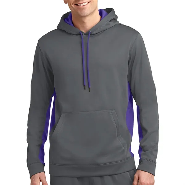 Sport-Tek® Sport-Wick® Fleece Colorblock Hooded Pullover - Sport-Tek® Sport-Wick® Fleece Colorblock Hooded Pullover - Image 11 of 11