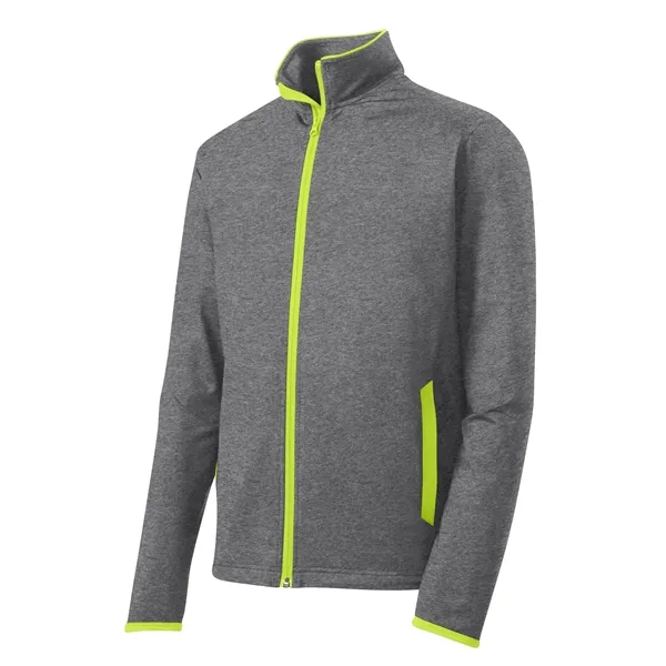 Sport-Tek® Sport-Wick® Stretch Contrast Full-Zip Jacket - Sport-Tek® Sport-Wick® Stretch Contrast Full-Zip Jacket - Image 14 of 17