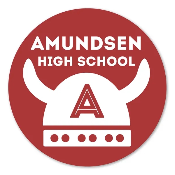 Custom 4 In Circle Perm Bumper Sticker