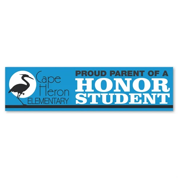 Custom 3 X 11.5 In Rect Perm Bumper Sticker