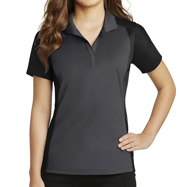 Sport-Tek® Ladies' Colorblock Micropique Sport-Wick® Polo