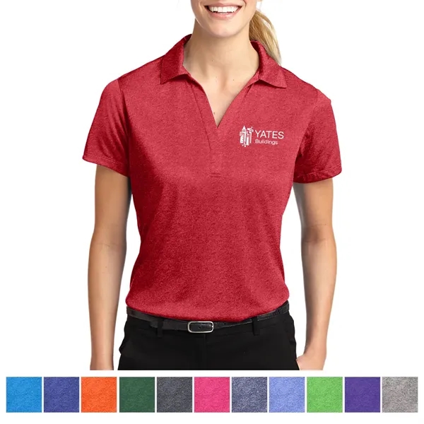 Custom Sport-Tek® Ladies' Heather Contender™ Polo
