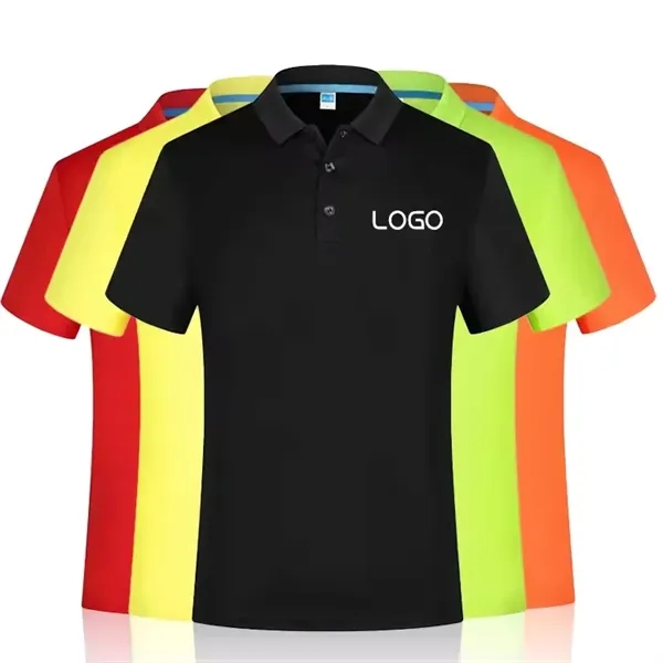 Unisex Adult Blend Short Sleeve Polo Shirt - Unisex Adult Blend Short Sleeve Polo Shirt - Image 1 of 5
