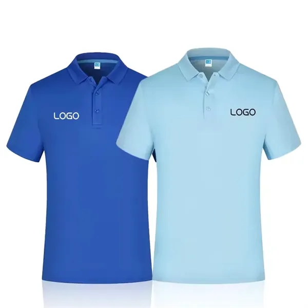 Unisex Adult Blend Short Sleeve Polo Shirt - Unisex Adult Blend Short Sleeve Polo Shirt - Image 2 of 5