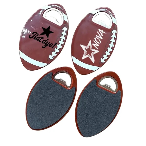 American football-shaped coaster bottle opener - American football-shaped coaster bottle opener - Image 0 of 1