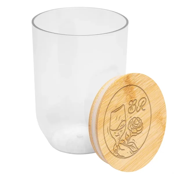 12 Oz. Montrose rPET Wine Tumbler With Bamboo Lid - 12 Oz. Montrose rPET Wine Tumbler With Bamboo Lid - Image 13 of 24