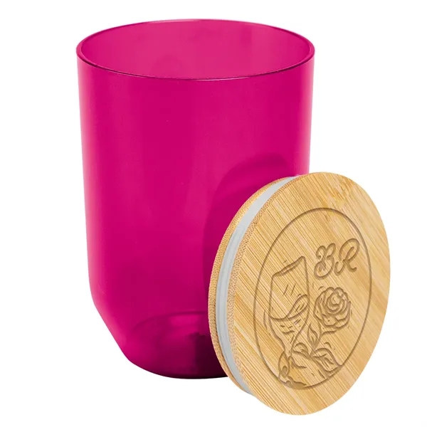 12 Oz. Montrose rPET Wine Tumbler With Bamboo Lid - 12 Oz. Montrose rPET Wine Tumbler With Bamboo Lid - Image 21 of 24