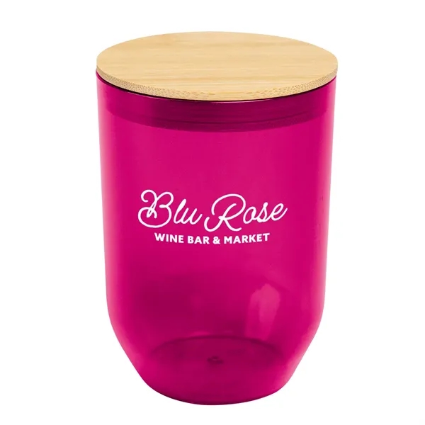 12 Oz. Montrose rPET Wine Tumbler With Bamboo Lid - 12 Oz. Montrose rPET Wine Tumbler With Bamboo Lid - Image 23 of 24