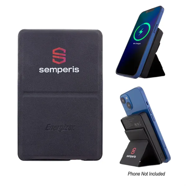 5,000 mAh Energizer® Mag-N-Kick™ Wireless Charger Power B... - 5,000 mAh Energizer® Mag-N-Kick™ Wireless Charger Power B... - Image 0 of 2