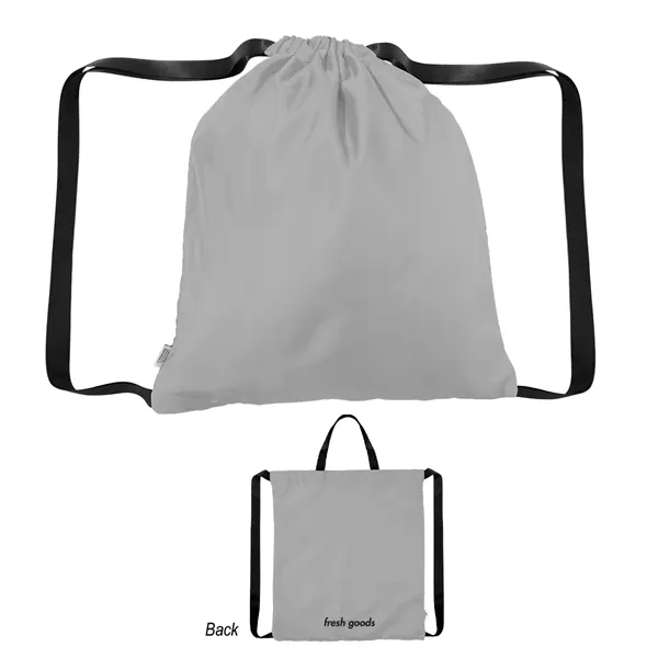 Fresh Goods Joel rPET Drawstring Tote Bag - Fresh Goods Joel rPET Drawstring Tote Bag - Image 8 of 12