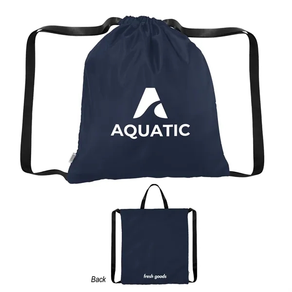 Fresh Goods Joel rPET Drawstring Tote Bag - Fresh Goods Joel rPET Drawstring Tote Bag - Image 9 of 12