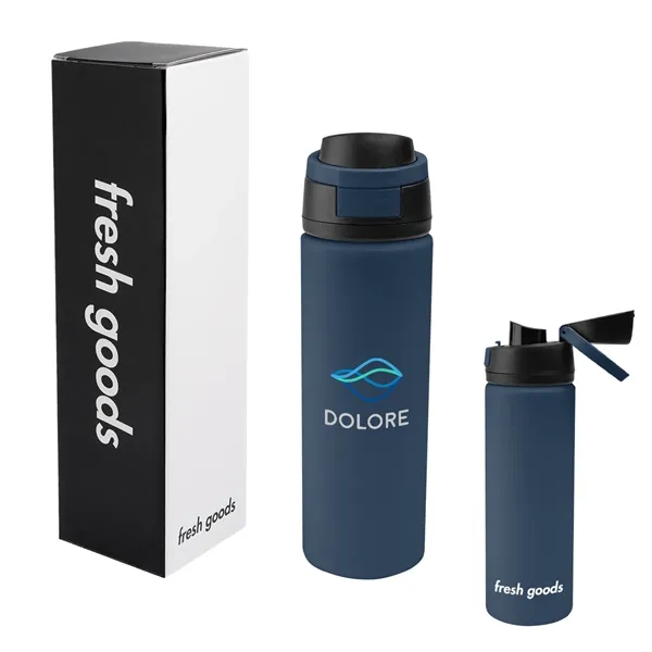 Fresh Goods 24 Oz. Pop Sip Recycled Stainless Steel Bottle - Fresh Goods 24 Oz. Pop Sip Recycled Stainless Steel Bottle - Image 15 of 24