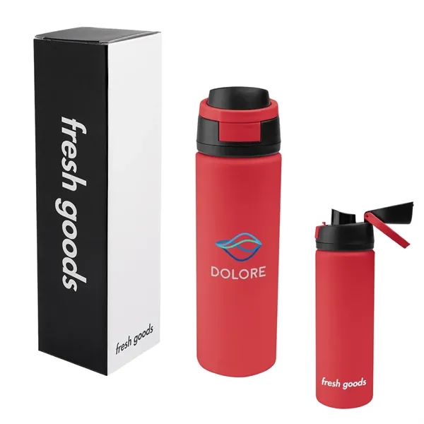 Fresh Goods 24 Oz. Pop Sip Recycled Stainless Steel Bottle - Fresh Goods 24 Oz. Pop Sip Recycled Stainless Steel Bottle - Image 21 of 24