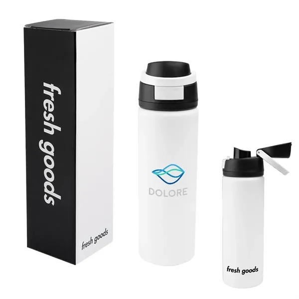 Fresh Goods 24 Oz. Pop Sip Recycled Stainless Steel Bottle - Fresh Goods 24 Oz. Pop Sip Recycled Stainless Steel Bottle - Image 23 of 24
