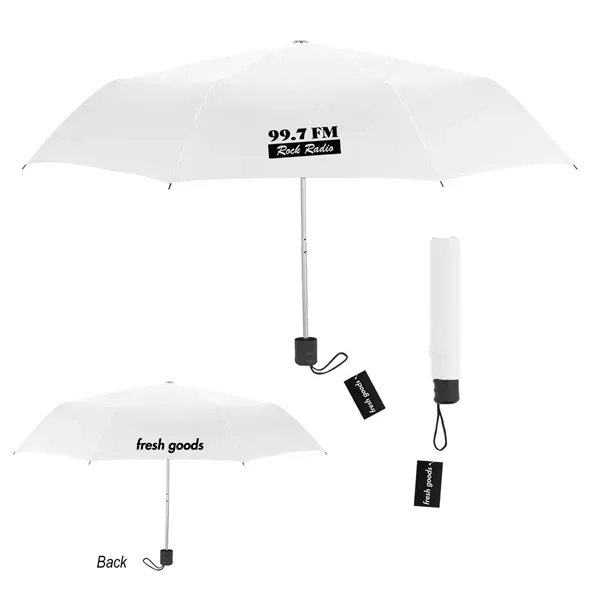 Custom Fresh Goods 42" Arc Budget Telescopic Umbrella