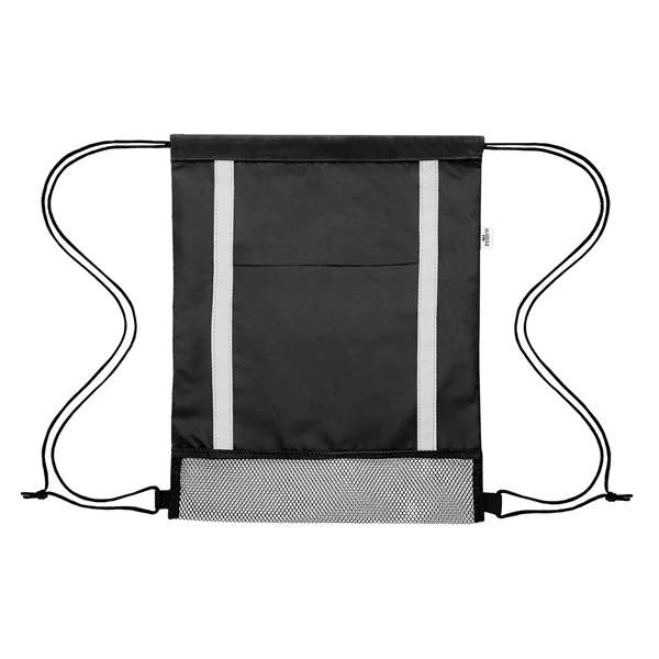 Game Time rPET Reflective Drawstring Bag - Game Time rPET Reflective Drawstring Bag - Image 2 of 4