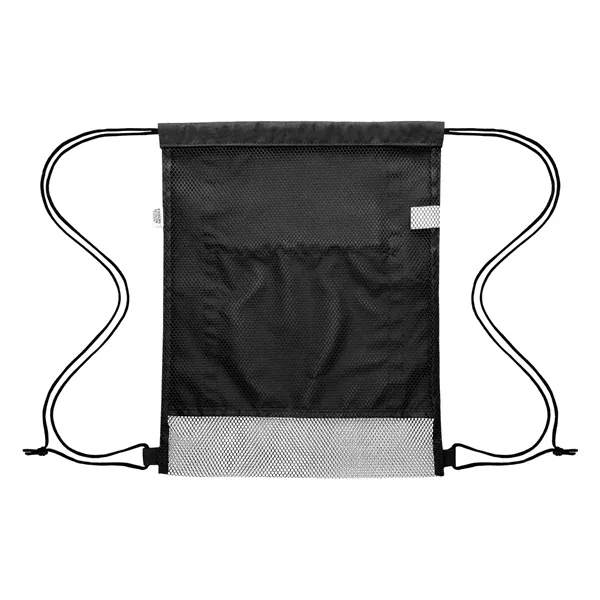 Game Time rPET Reflective Drawstring Bag - Game Time rPET Reflective Drawstring Bag - Image 4 of 4