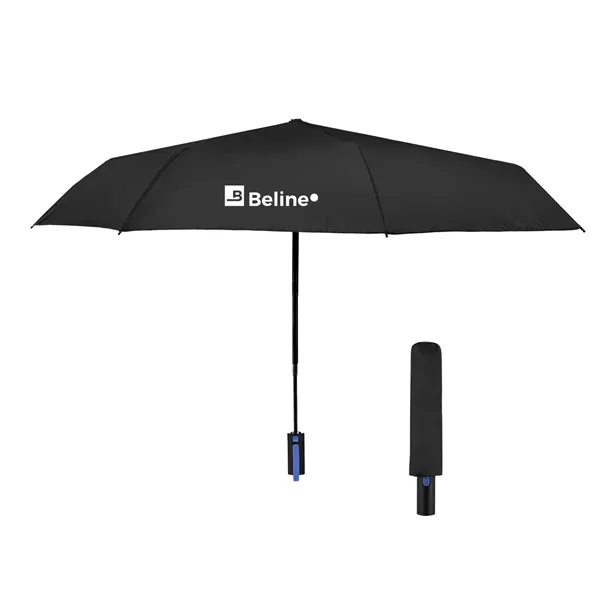 42" Arc rPET Telescopic Folding Umbrella - 42" Arc rPET Telescopic Folding Umbrella - Image 9 of 9