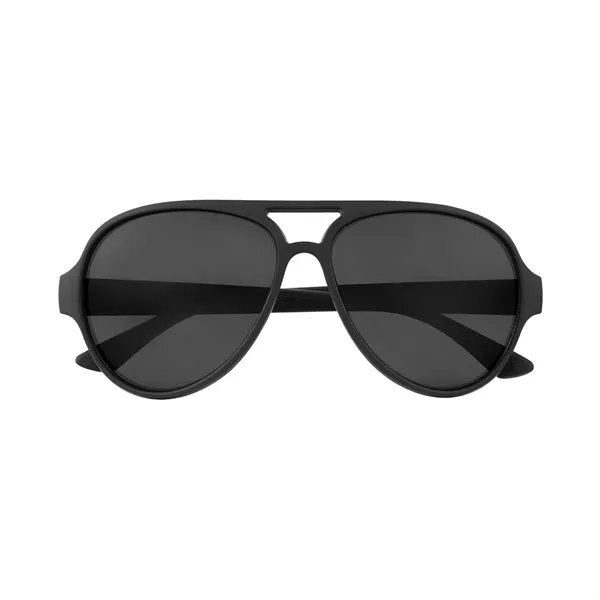 RUBBERIZED RECYCLED FRAME AVIATOR SUNGLASSES - RUBBERIZED RECYCLED FRAME AVIATOR SUNGLASSES - Image 2 of 12