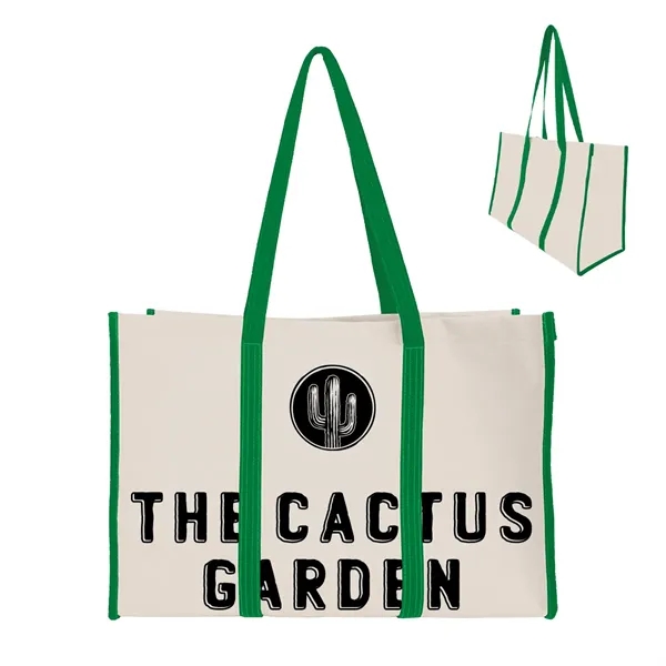 Recycled Canvas Wrap Around Tote Bag - Recycled Canvas Wrap Around Tote Bag - Image 9 of 12