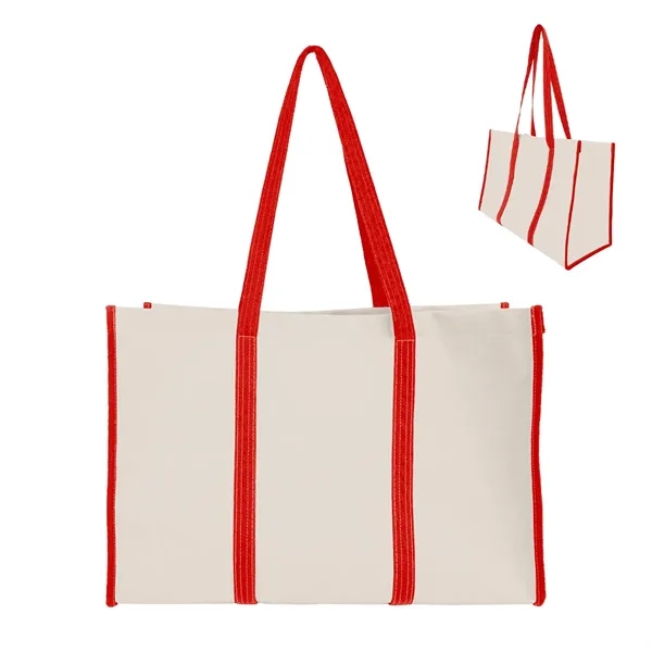 Recycled Canvas Wrap Around Tote Bag - Recycled Canvas Wrap Around Tote Bag - Image 10 of 12