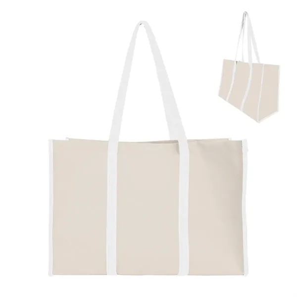 Recycled Canvas Wrap Around Tote Bag - Recycled Canvas Wrap Around Tote Bag - Image 11 of 12