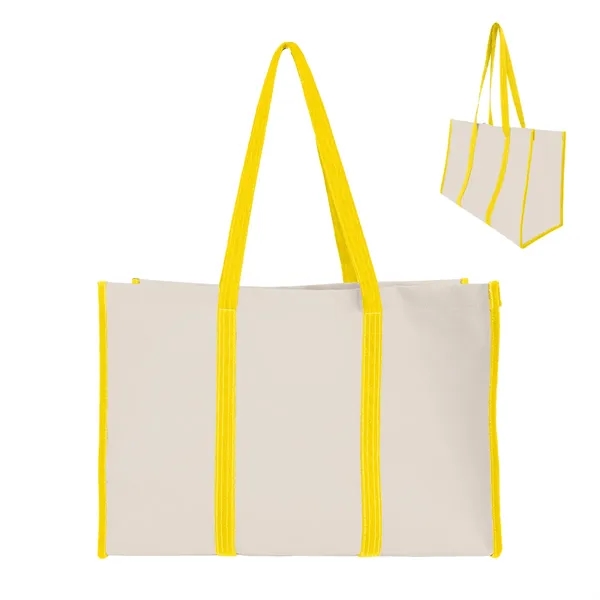 Recycled Canvas Wrap Around Tote Bag - Recycled Canvas Wrap Around Tote Bag - Image 12 of 12