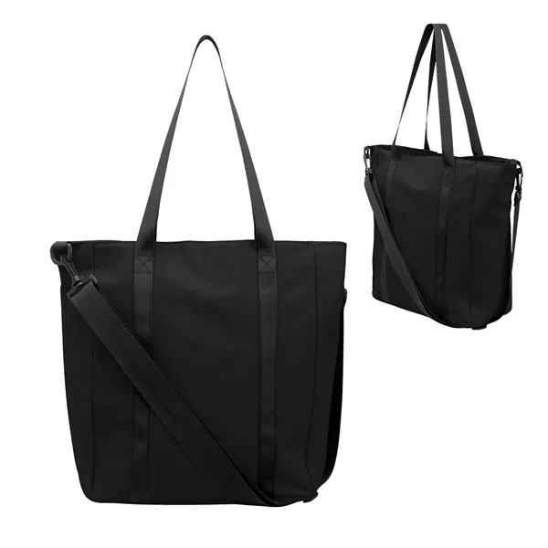 Hudson rPET Leatherette Computer Tote Bag - Hudson rPET Leatherette Computer Tote Bag - Image 5 of 9